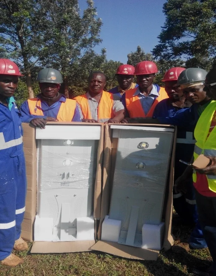 Site team in protective equipment